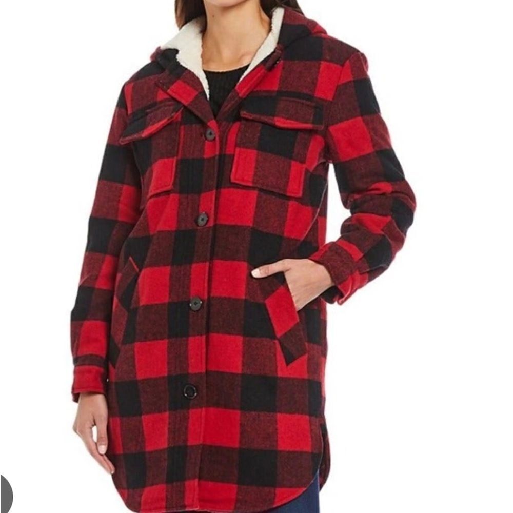Sanctuary Marietta Wool Blend Hooded Coat